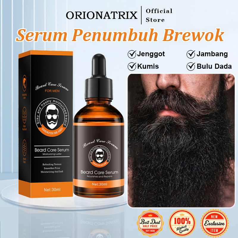 Orionatrix Serum Penumbuh Brewok Pria Cepat Minyak Penumbuh Kumis Cepat Serum Penumbuh Jenggot Brewo