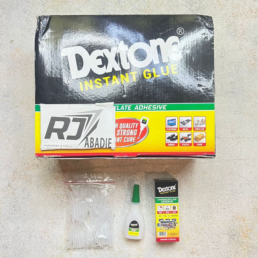 

[50PCS] DEXTONE INSTANT GLUE 15gr Lem G Serbaguna Korea Tetes Cair Besi Kayu