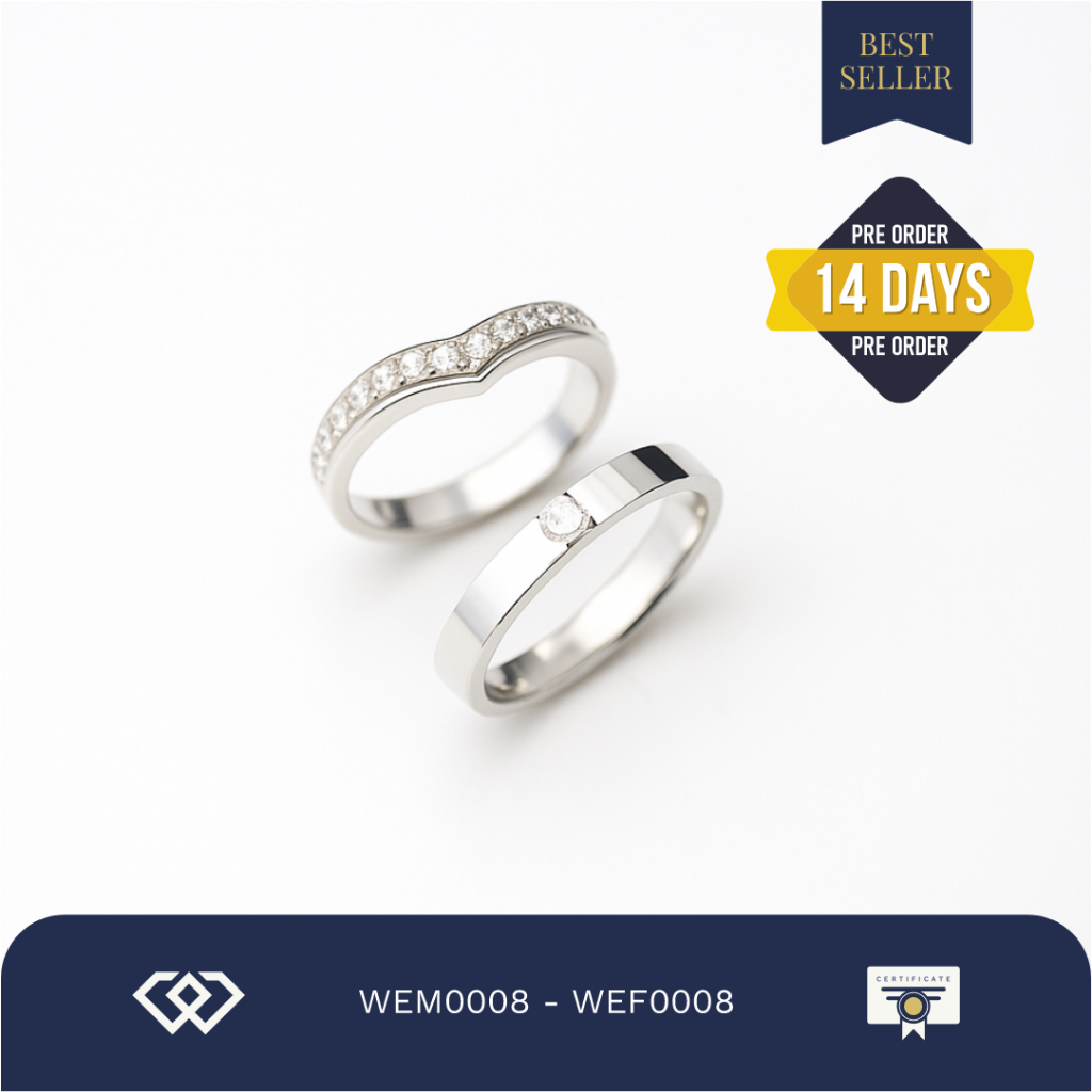 Winata Jewelry - Cincin Nikah Couple Perak