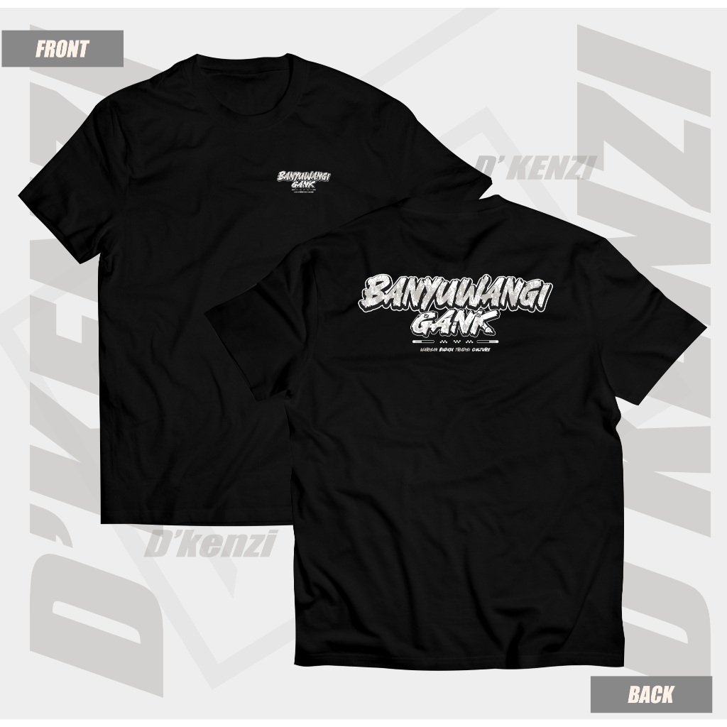 Kaos Banyuwangi Gank T-shirt Banyuwangi Warisan Budaya Tradisi Culture Bahan katun adem nyaman enak 