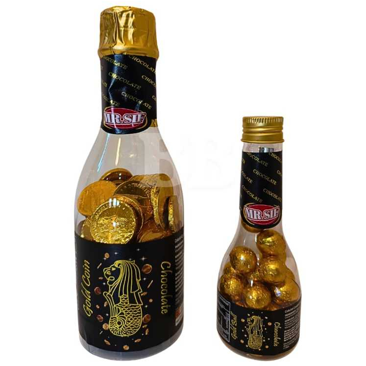 

MR.SIF MERLION SINGAPORE Gold Ball & Coin Chocolate Jar HALAL