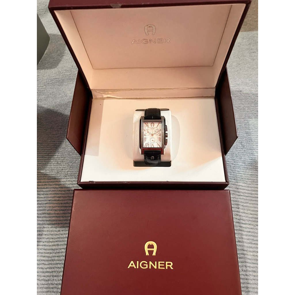 preloved jam aigner tali kulit original