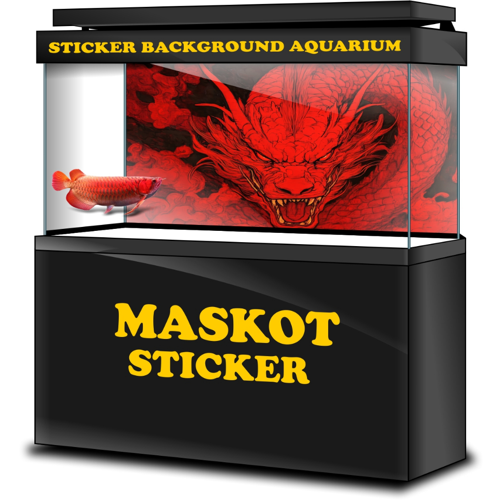 STICKER AQUARIUM, STIKER AKUARIUM, AQUASCAPE,  STIKER KACA AQUARIUM, STIKER BACKGROUND AQUARIUM, STI