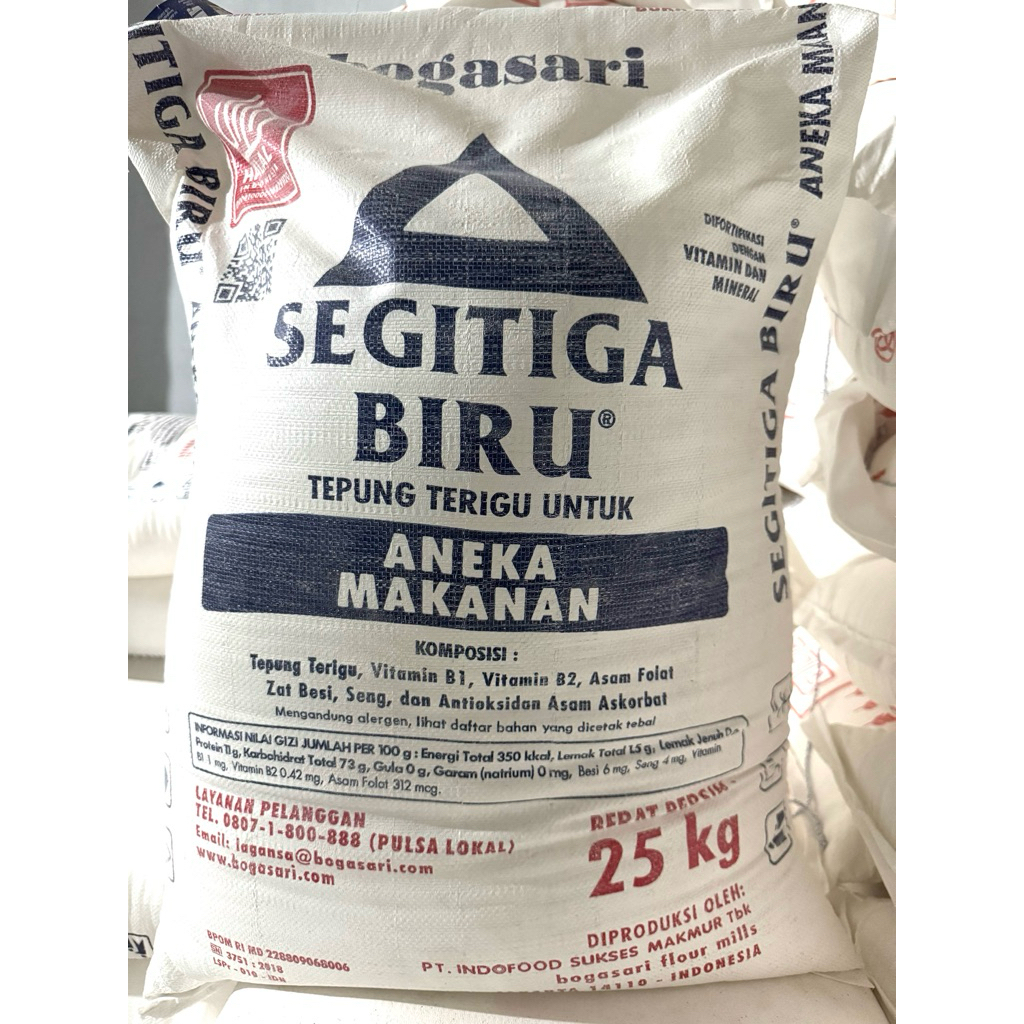 

Tepung Segi Tiga Biru @ 25 kg / 1 goni