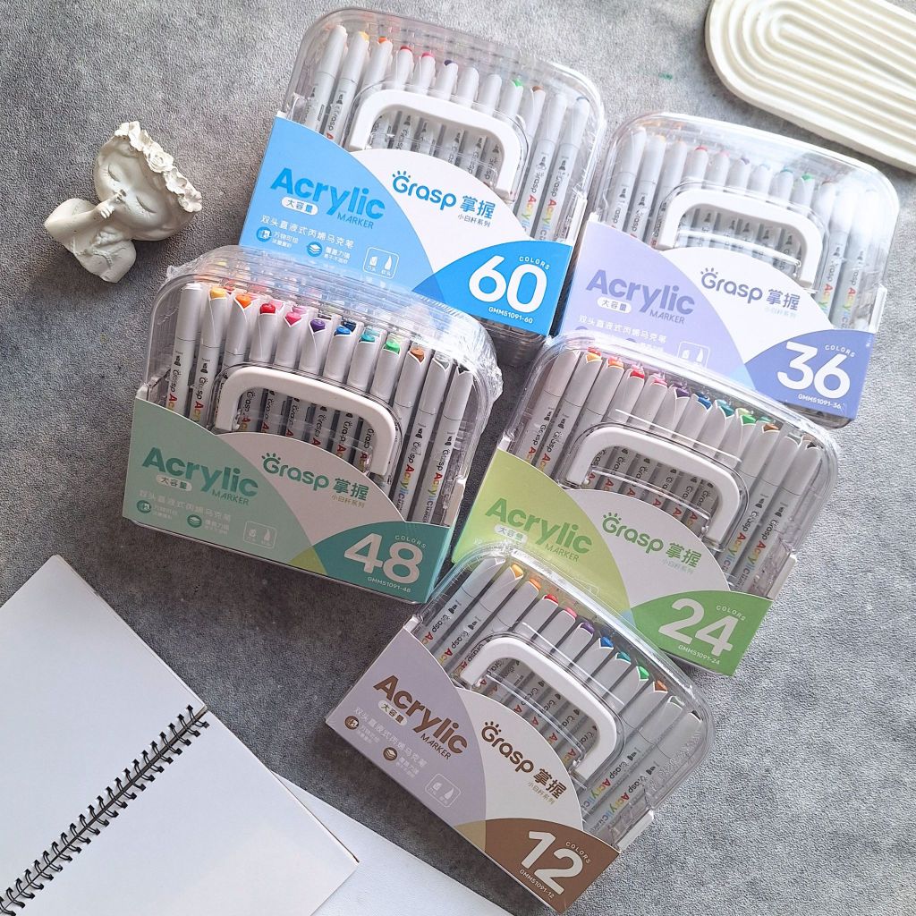 

Grasp Dual Tip Acrylic Marker – GMM51091 | Quick Dry Formula