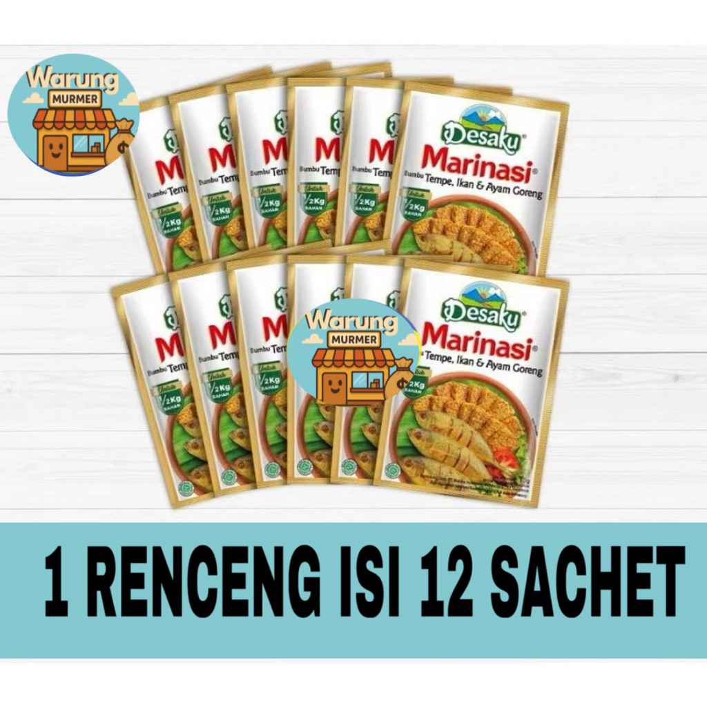 

DESAKU MARINASI TEMPE IKAN & AYAM GORENG isi 12x15gr 1 RENCENG BPOM