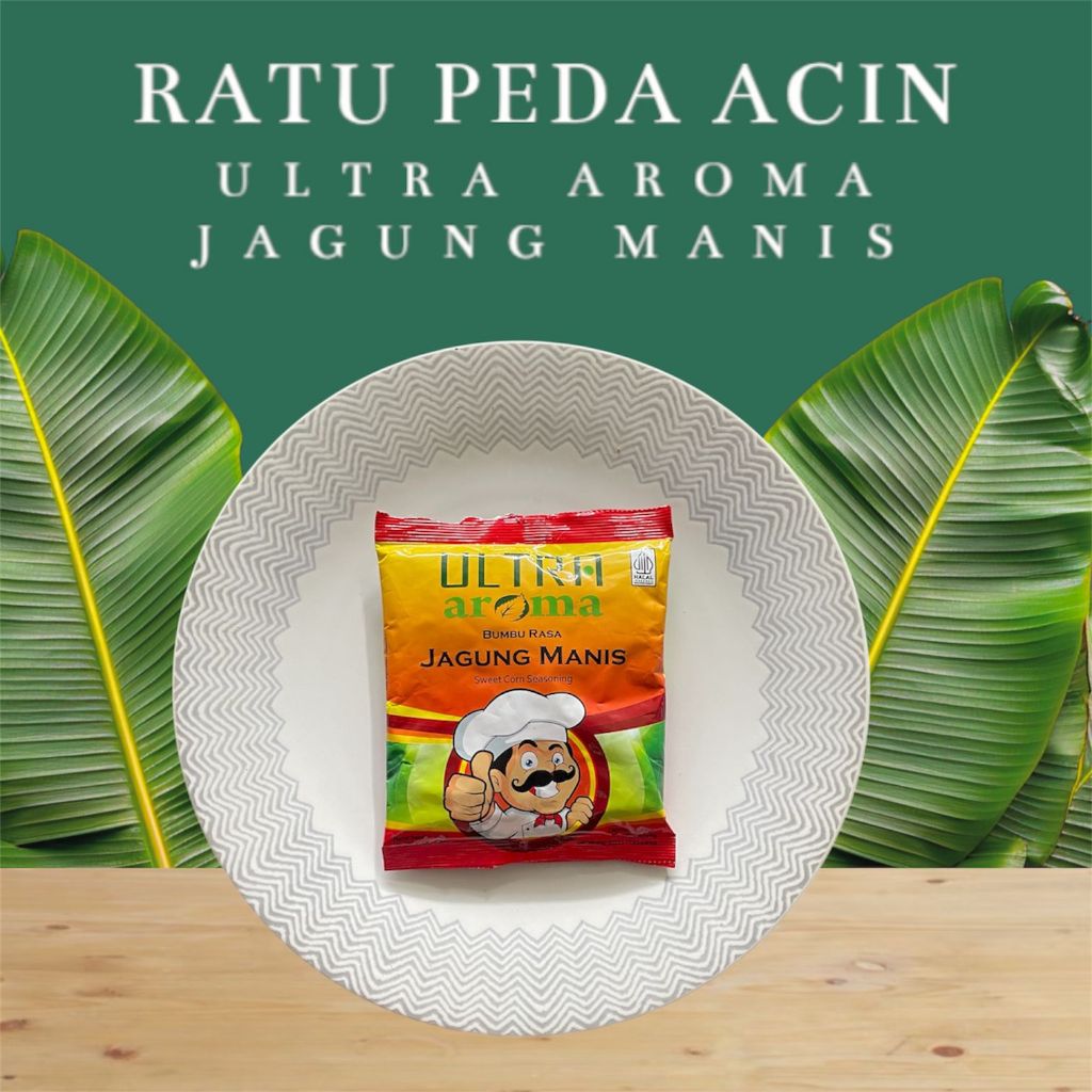 

Ultra Aroma Bumbu Tabur Rasa Jagung Manis Lezat 100 Gram Gurih Mantap - Ratu Peda Acin