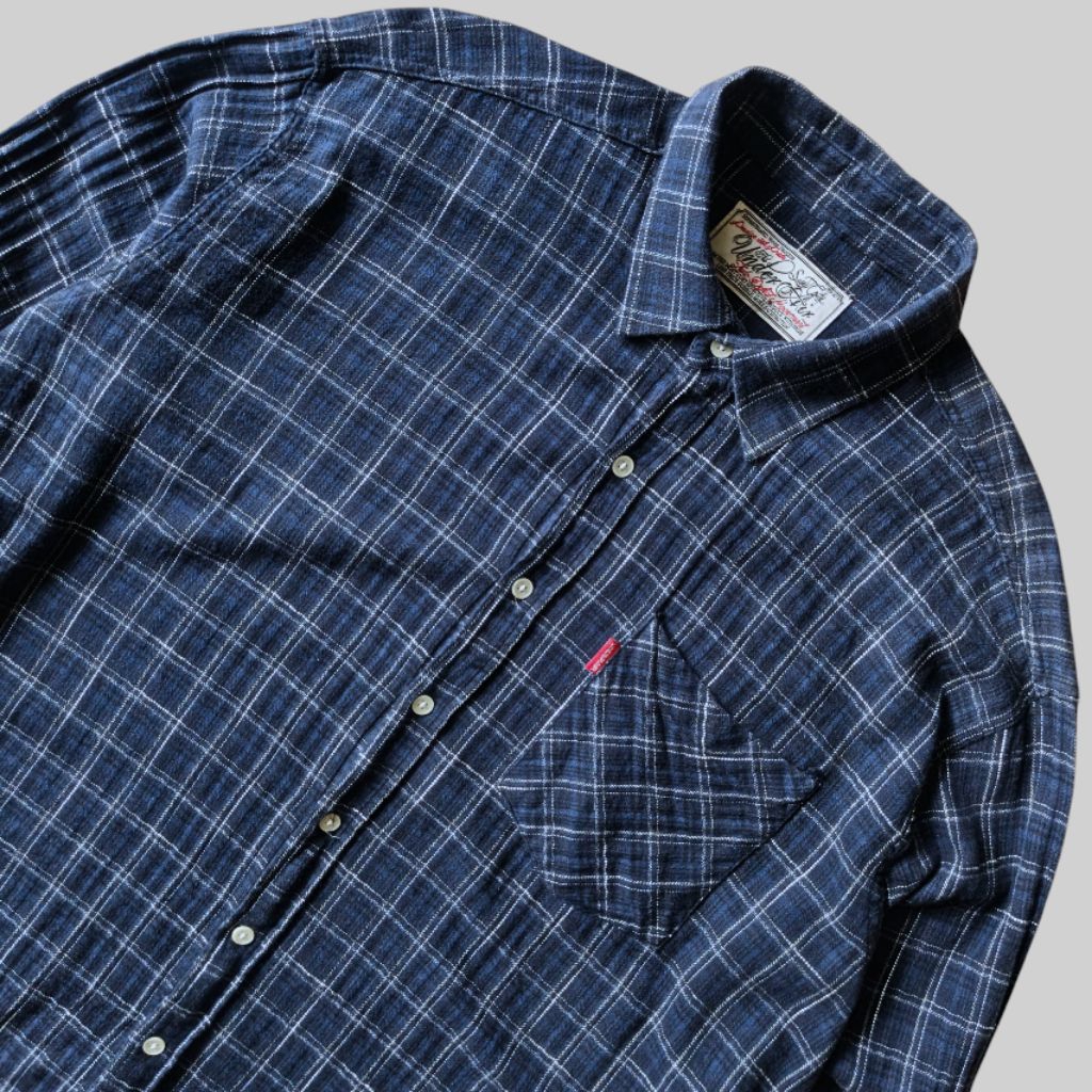 Kemeja flanel under air