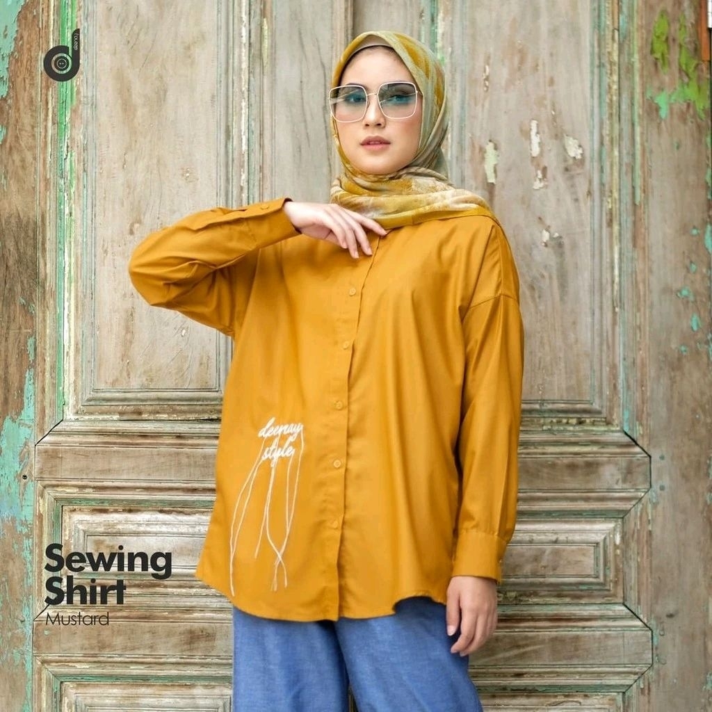 DEENAY SEWING SHIRT MUSTARD