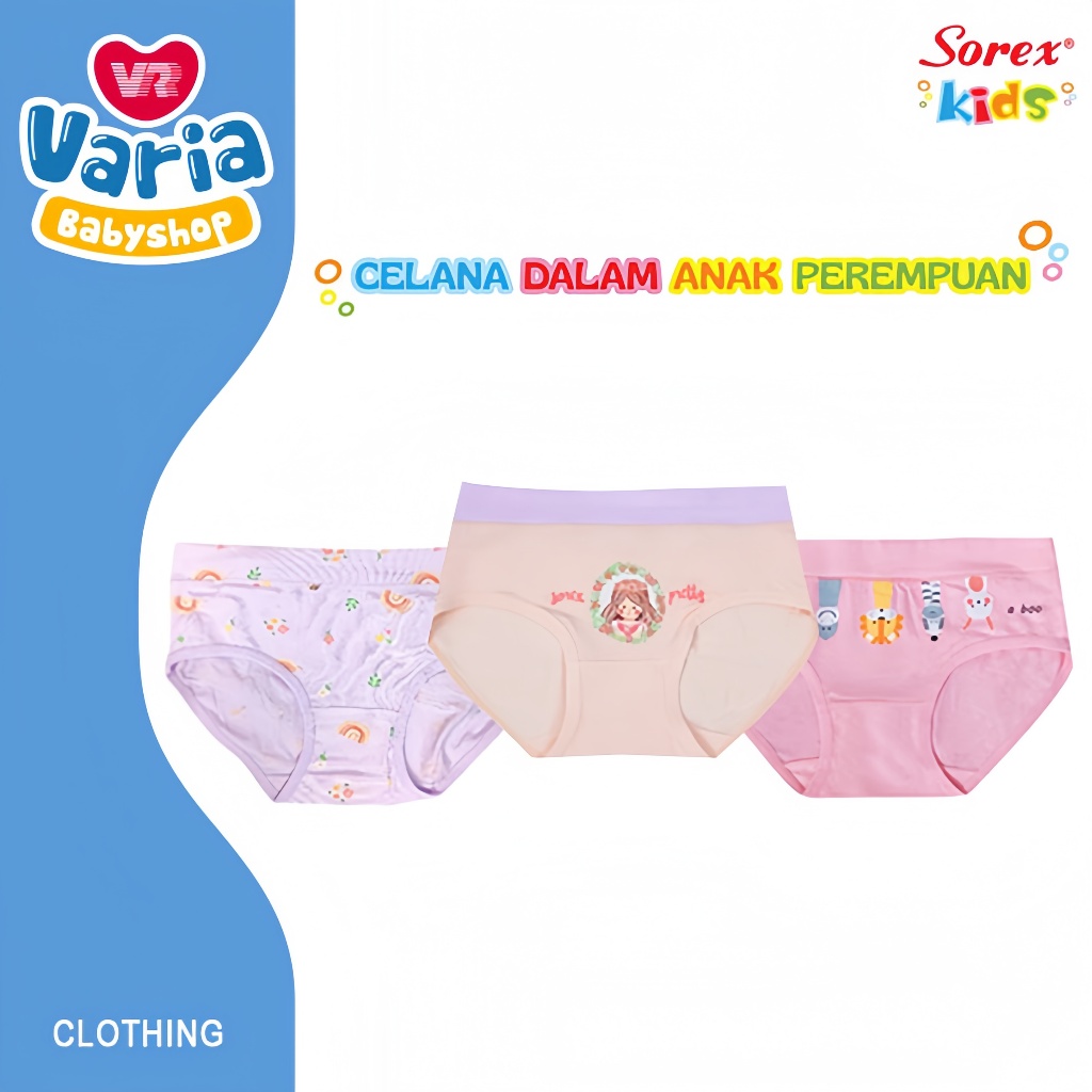 Sorex Celana Dalam Anak Perempuan / Celana Dalam Anak / CD Sorex | SOREX KIDS