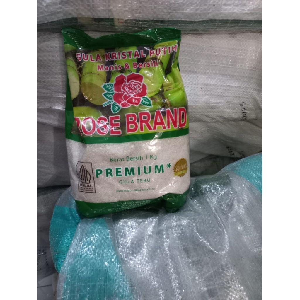 

Gula Rose Brand hijau kemasan 1kg 10 pcs