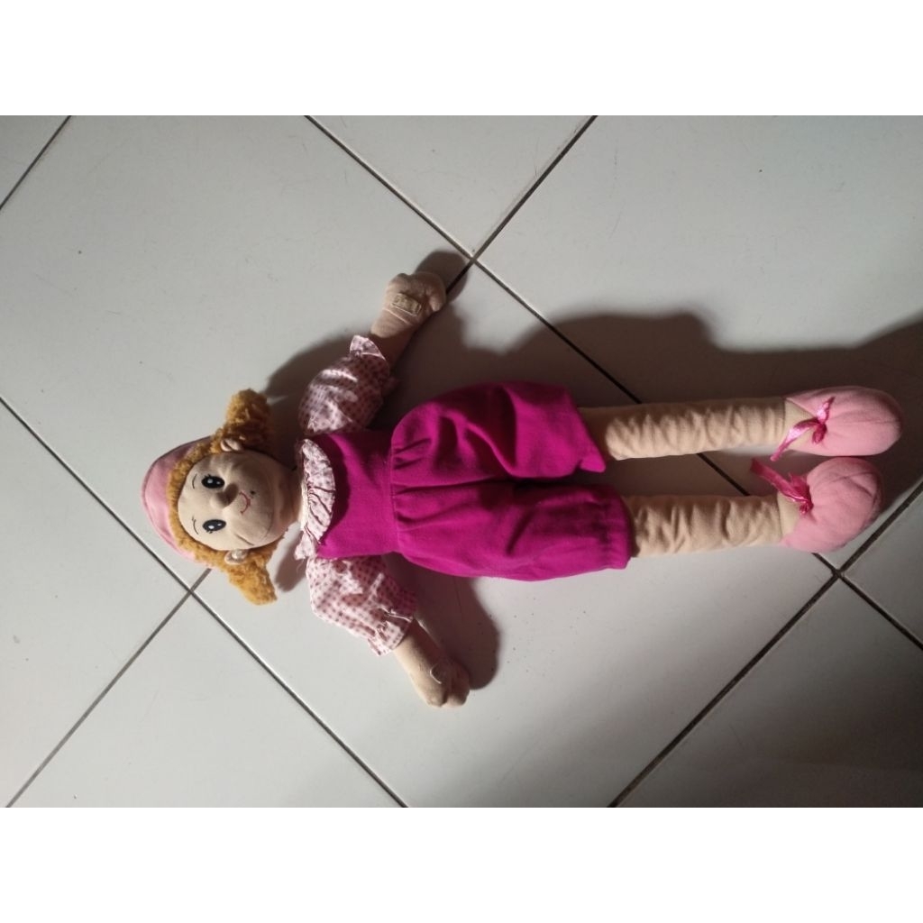 preloved boneka baby panjang ikat rambut