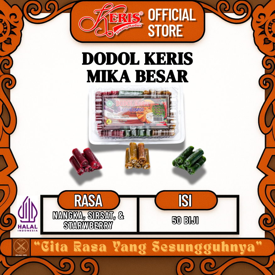 

Dodol Keris Mika Besar