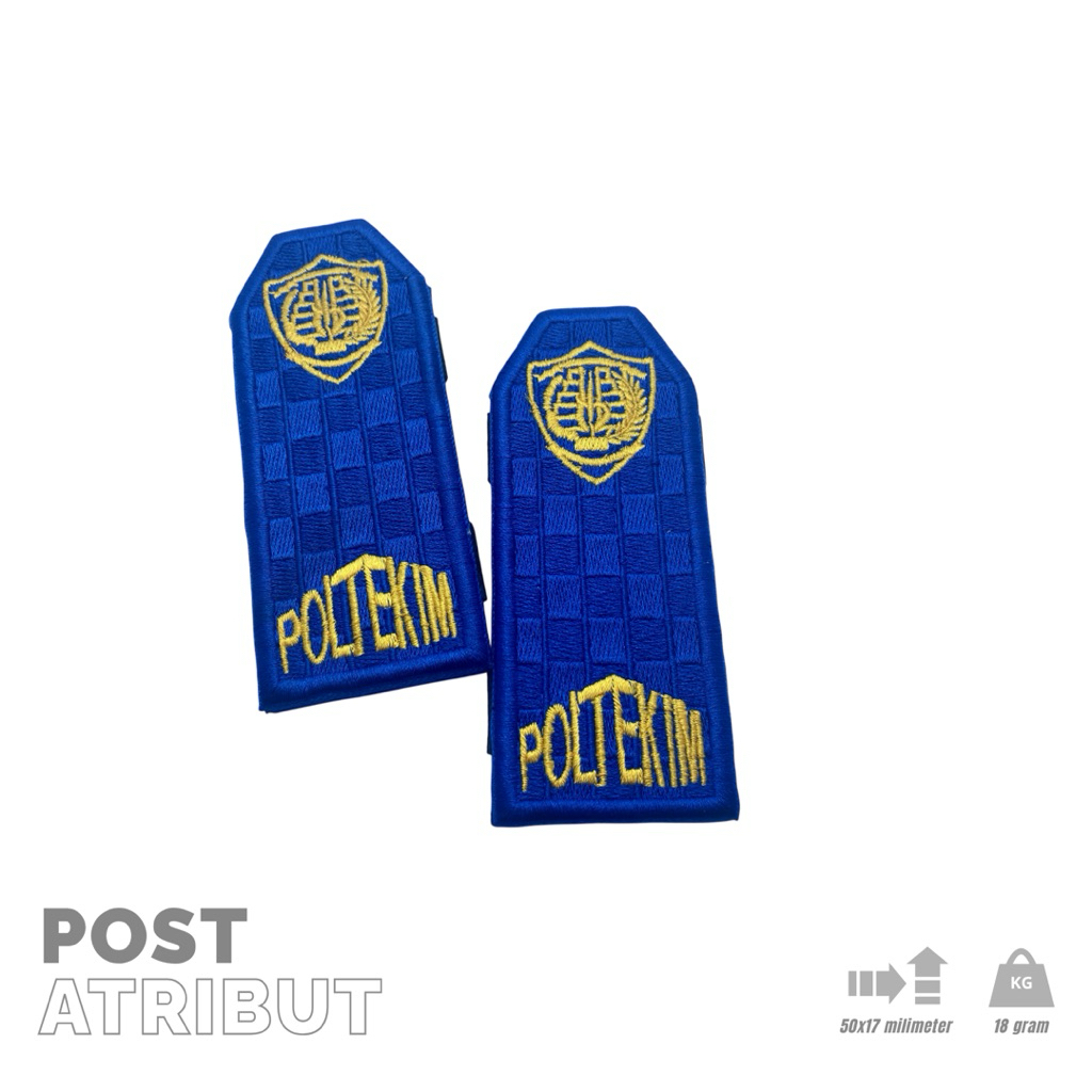 Evolet Bordir POLTEKIM / TARUNA POLTEKIM/ ATRIBUT TARUNA POLTEKIM