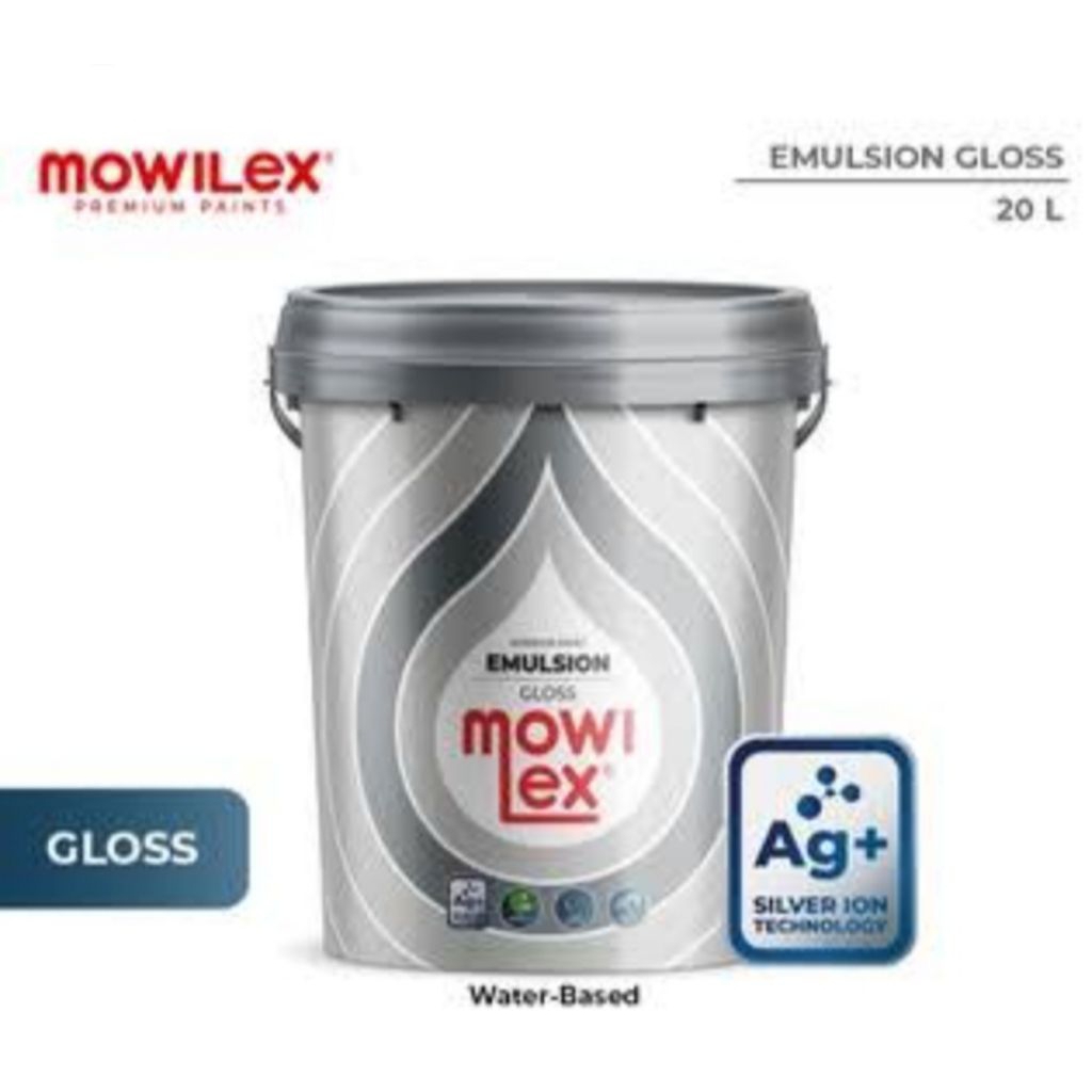mowilex emulsion glos 20 liter warna putih