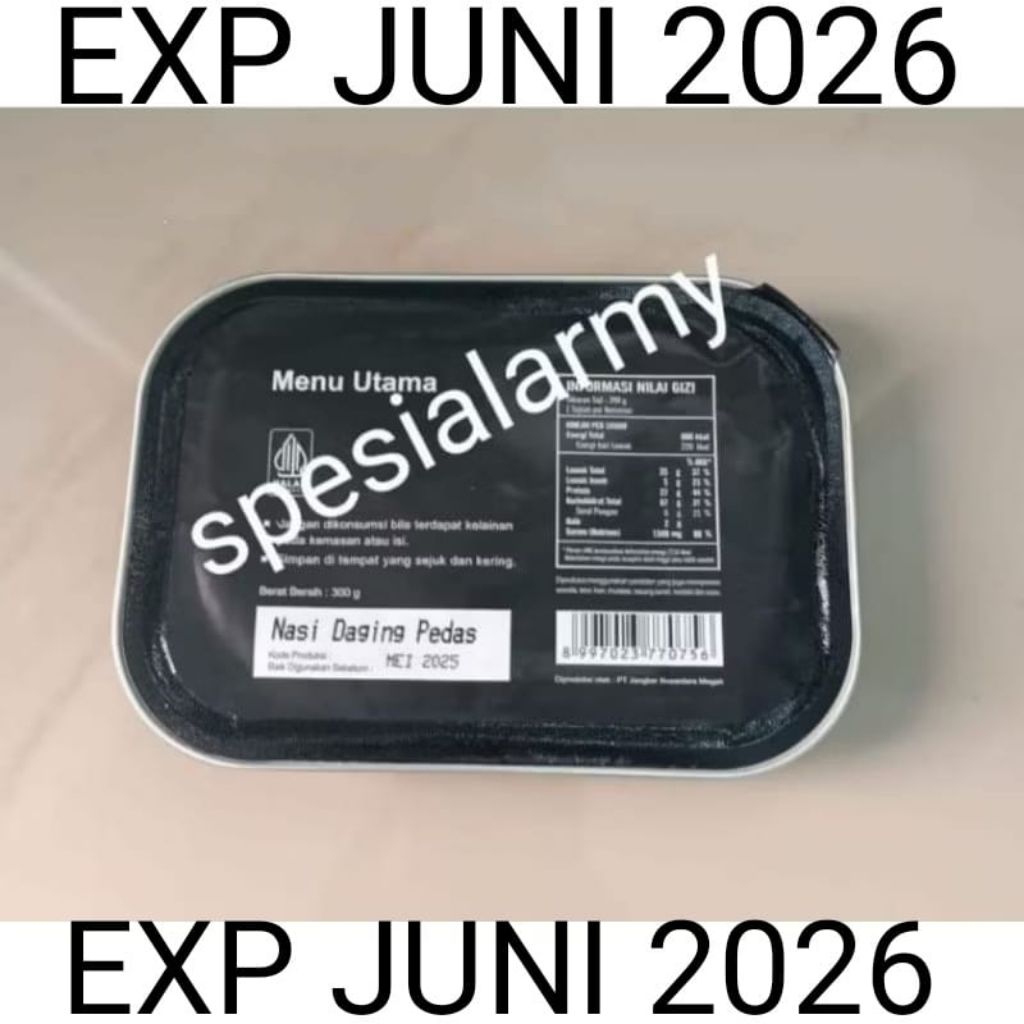 

RANSUM TNI NARAGA MAKANAN SIAP SAJI EXP JUNI 2026