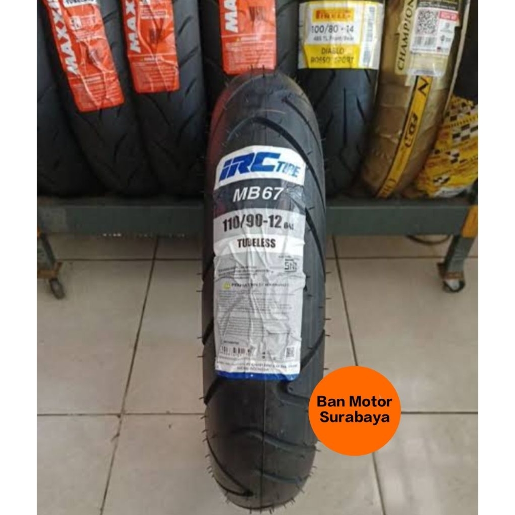 Ban Luar IRC MB 67 110/90-12 MB67 Ban motor Scoopy Ban Belakang Scoopy