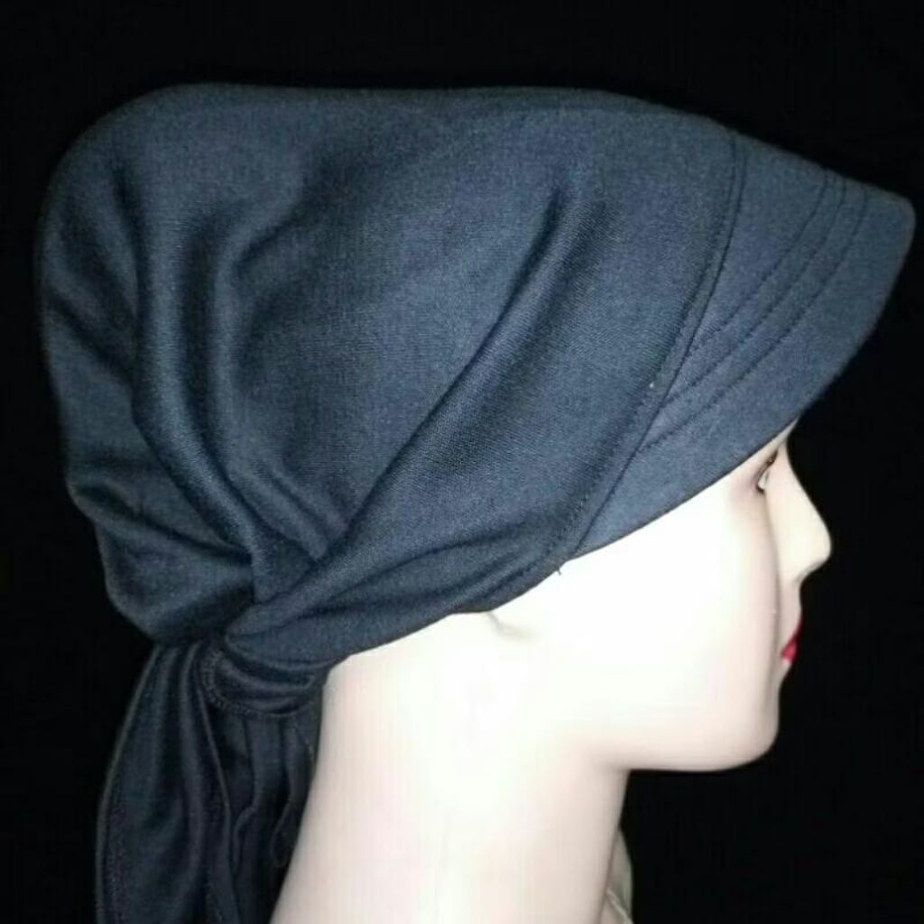 Ciput topi bahan kaos tebal Daleman hijab wanita segitiga