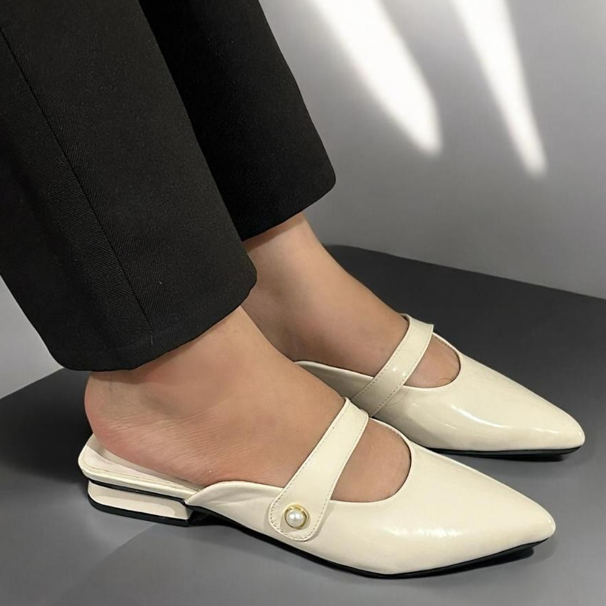 Flower Sepatu Sandal Flat Wanita - BP44 Sepatu Sandal Wanita - Sepatu Flat Wanita