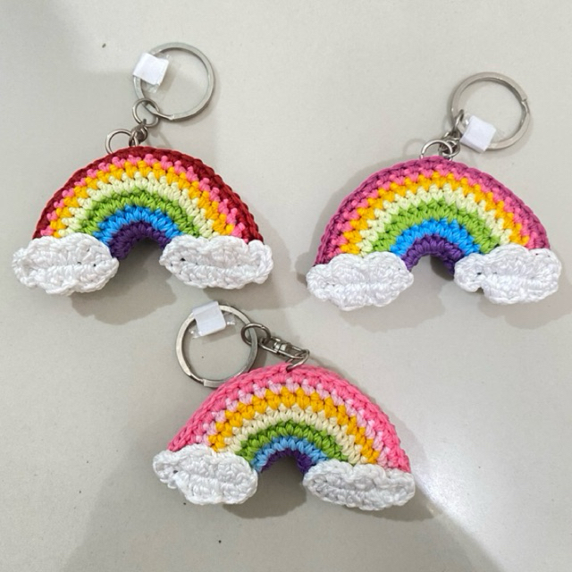Gantungan Rajut Rainbow - Pelangi