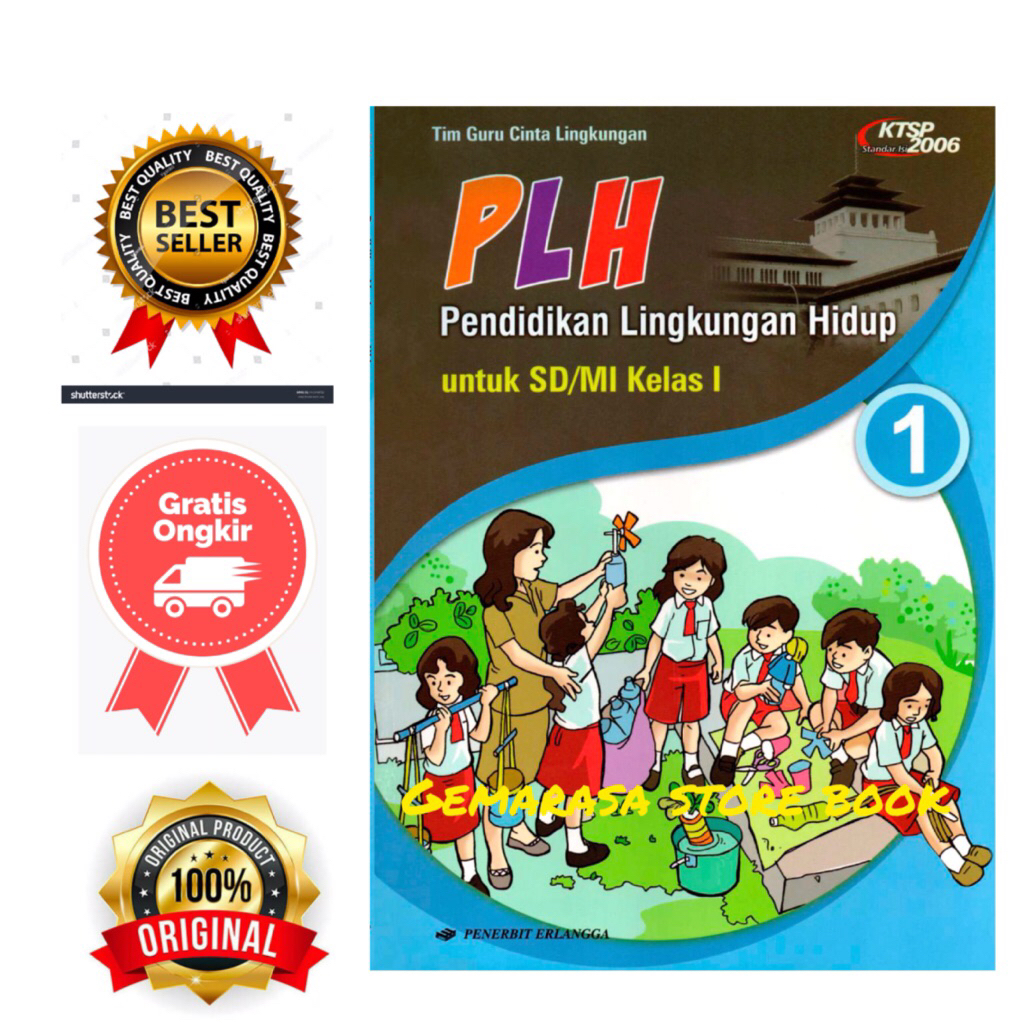 Buku PLh pendidikan lingkungan hidup kelas 1-6 SD/MI-Erlangga