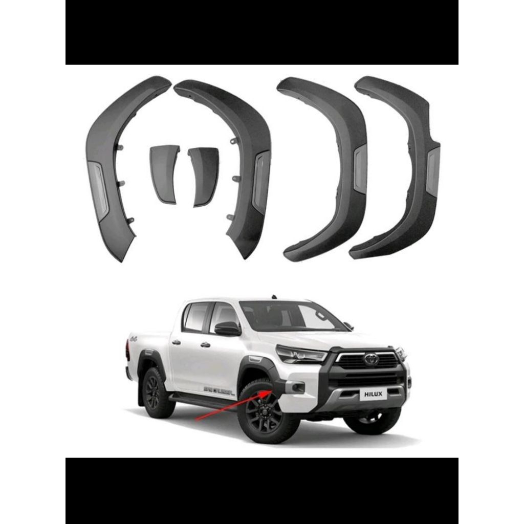 over fender mobil hilux 2016-2023 double cabin