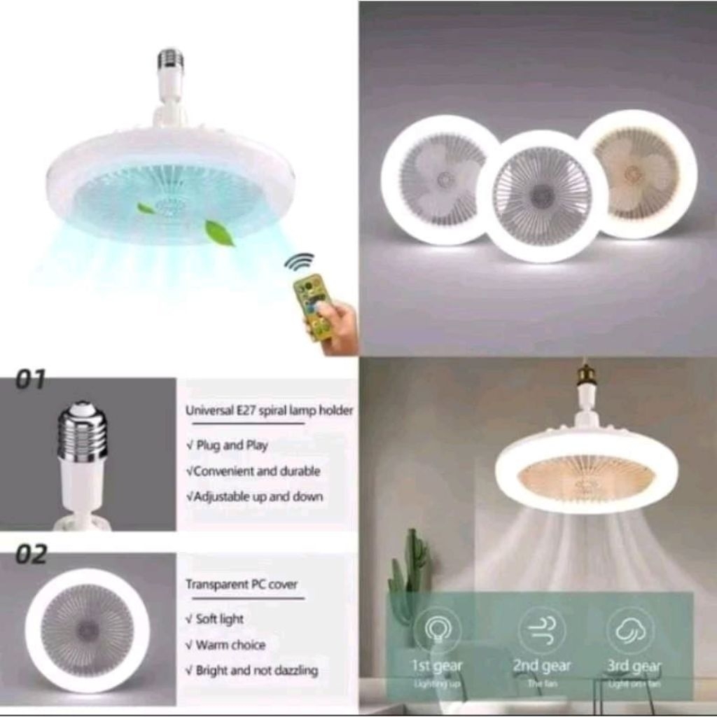 Kipas Angin Gantung Chorono RHF 500 Kipas Lampu Gantung Kipas Angin Lampu merek random Kipas Lampu R