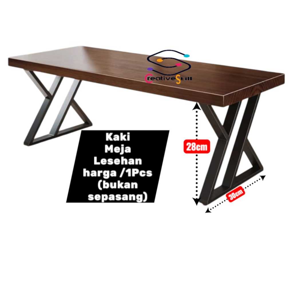 Kaki Meja Komputer Harga Per Pcs / Kaki meja Lesehan / Kaki Meja Belajar / Meja Makan / Meja PC / Me