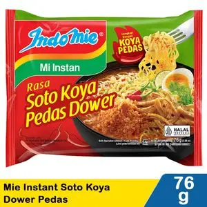 

Mie Soto Koya Pedas Dower Indomie 76gr