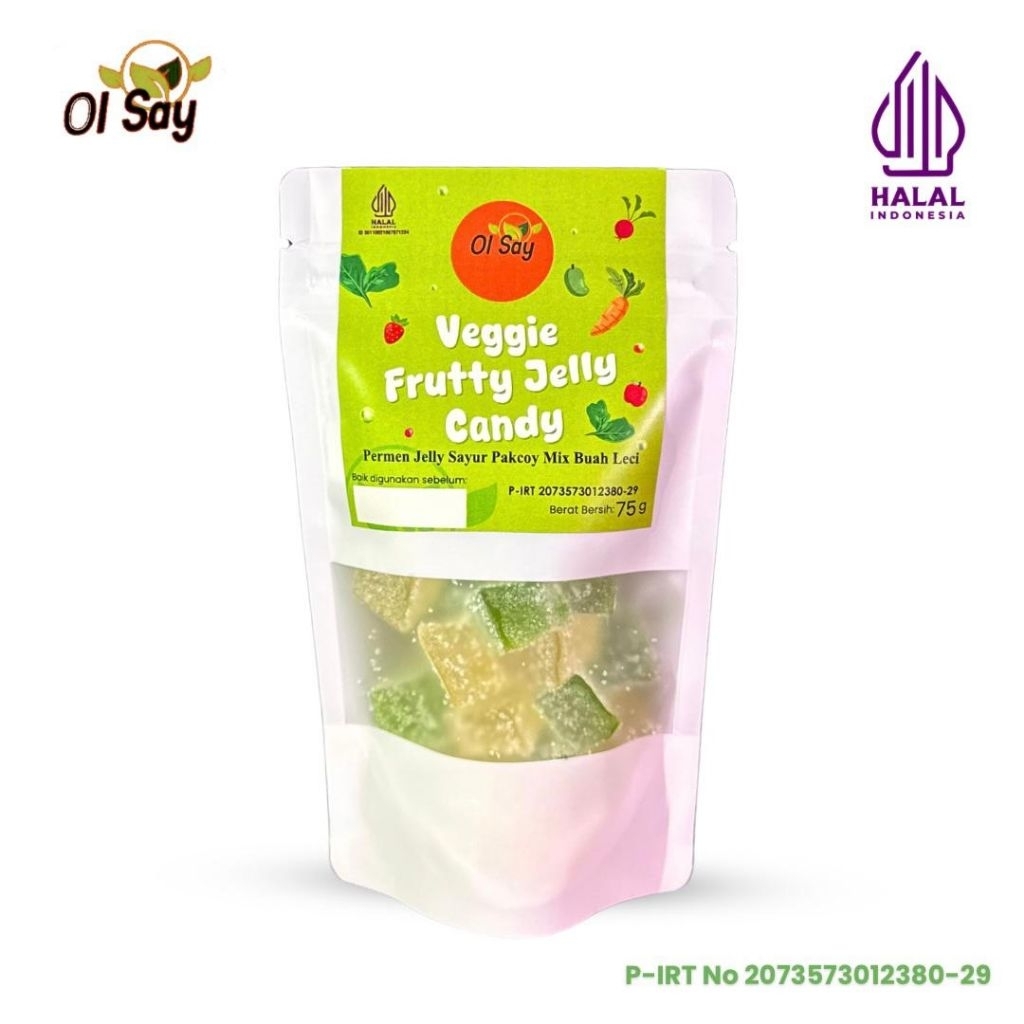 

OL SAY PERMEN OLAHAN SAYUR VEGGIE FRUTTY JELLY CANDY