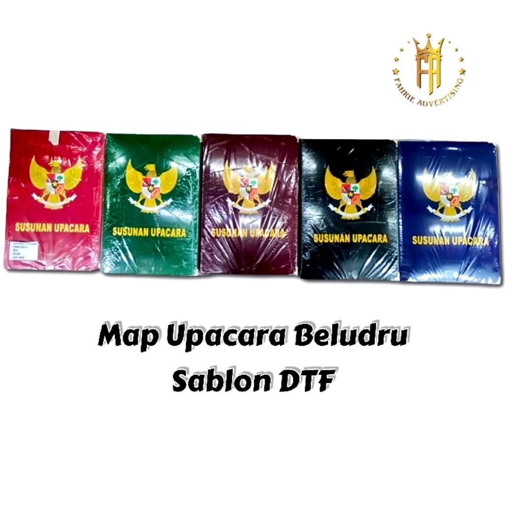 

SATU PAKET MAP UPACARA SEKOLAH,KANTOR,DLL ISI 5 F4 SABLON DTF