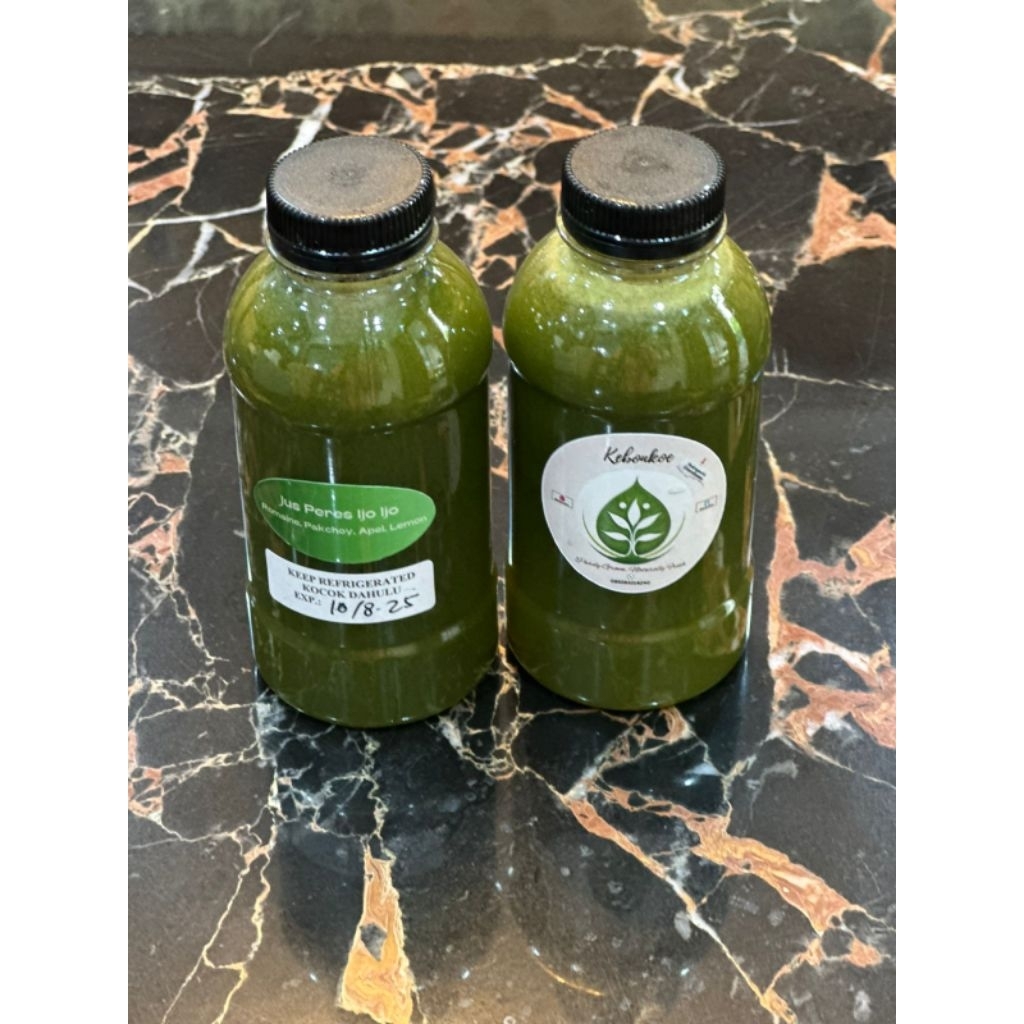 

Jus Peres Kebonkoe (Cold Press Juice) Sayuran Hidroponik tanpa air tanpa gula Ijo Ijo