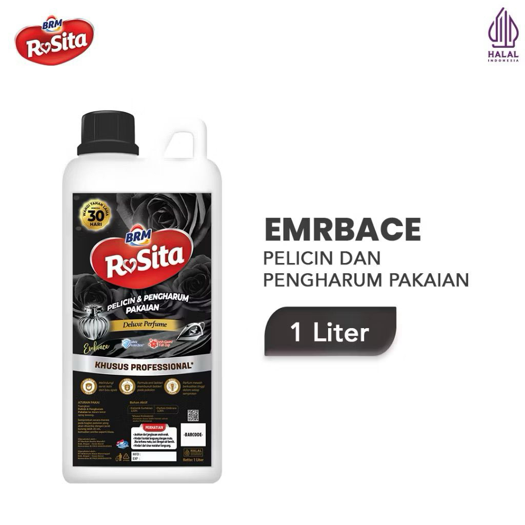New BRM Pelicin dan Pengharum Setrika Pakaian Pewangi Laundry 1L