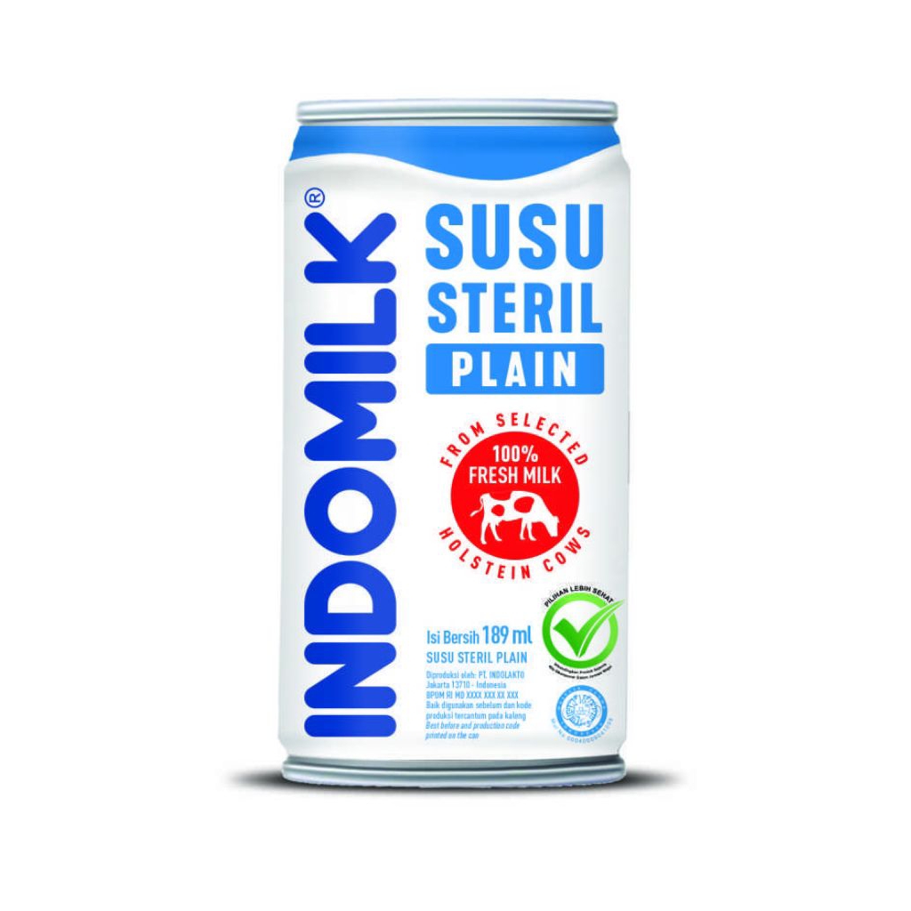 

indomilk susu steril plain 189ml