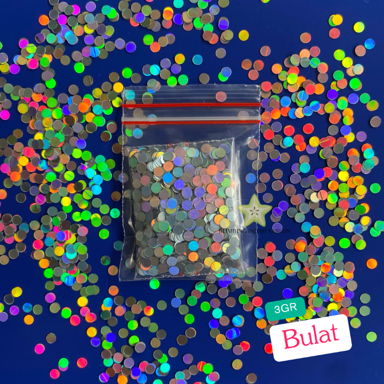 

Glitter Shaped Holo Bulat Circle 3gr Dots Round DIY Shape Tempelan Estetik Aesthetic Hias Tempel Dekorasi Kilauan Taburan Berkilau Beautify Beauty Cute Lucu Variasi Bentuk Shiny Tabur DIY Gliter Manik Good Quality Blimbing Indah Sablon Malang
