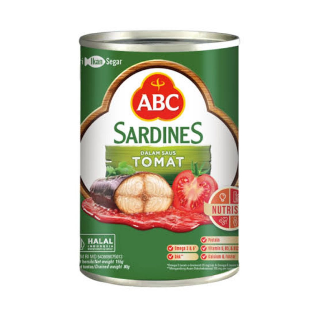 

ABC Sarden Saus Tomat 155 gram