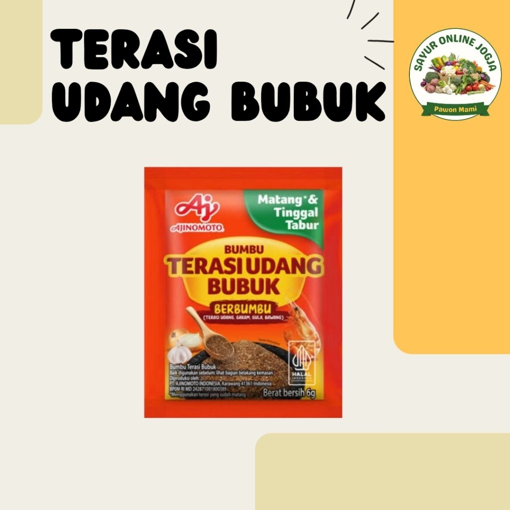 

Terasi udang bubuk 6 gr - PAWON MAMI SAYUR ONLINE JOGJA