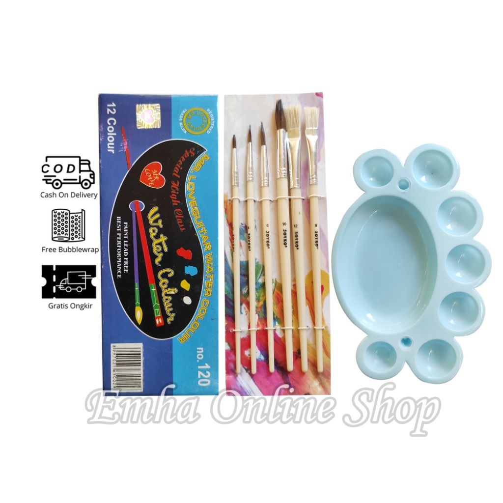 

Paket Lukis Cat Air 12 Warna Kuas Palet Set Melukis Lengkap Murah Stationery Color