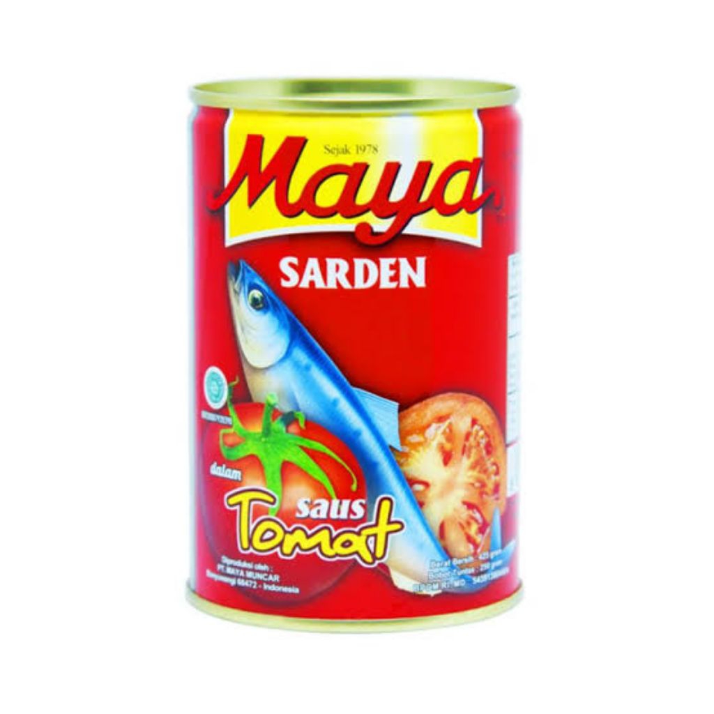 

Maya Sarden Dalam Saus Tomat 155 gram