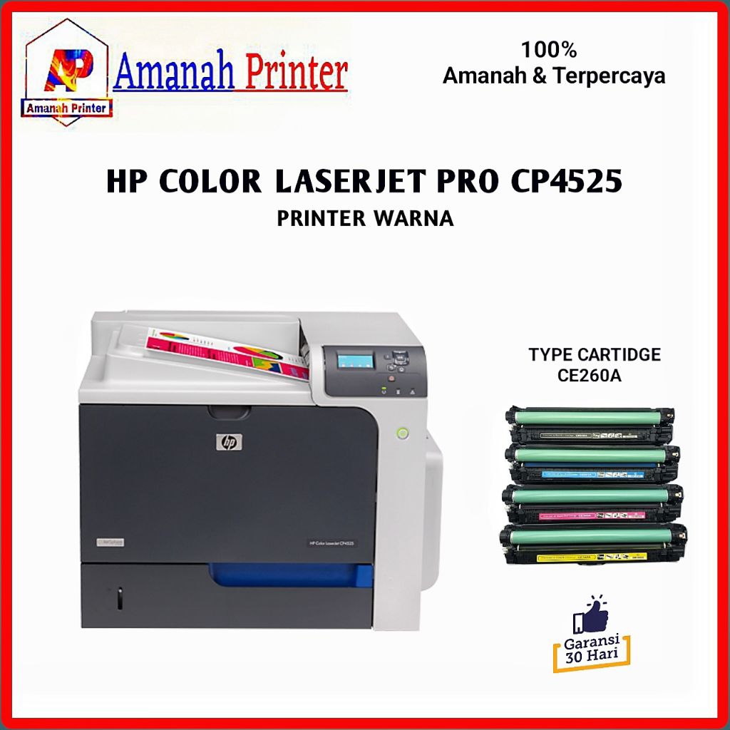 Printer HP Color Laserjet Enterprise CP4525DN CP4525N Siap pakai