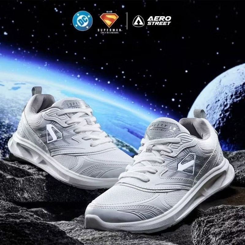 [Flash Sale 9.9] Promo Aerostreet × Superman Limited Edition Sepatu Special Edition Sepatu Lokal Sep