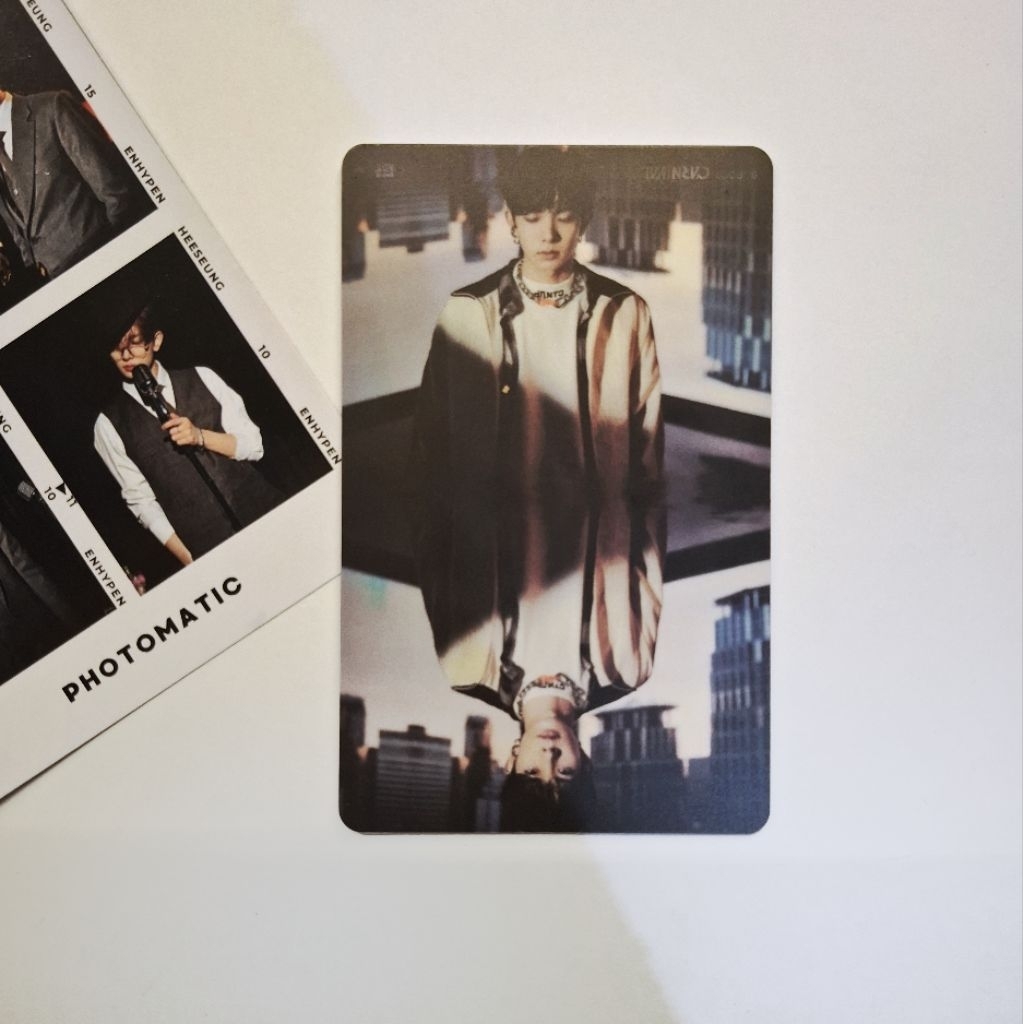 (READY) Photocard Official Heeseung Enhypen Benefit Album Border Carnival Luckydraw Powerstation ld 