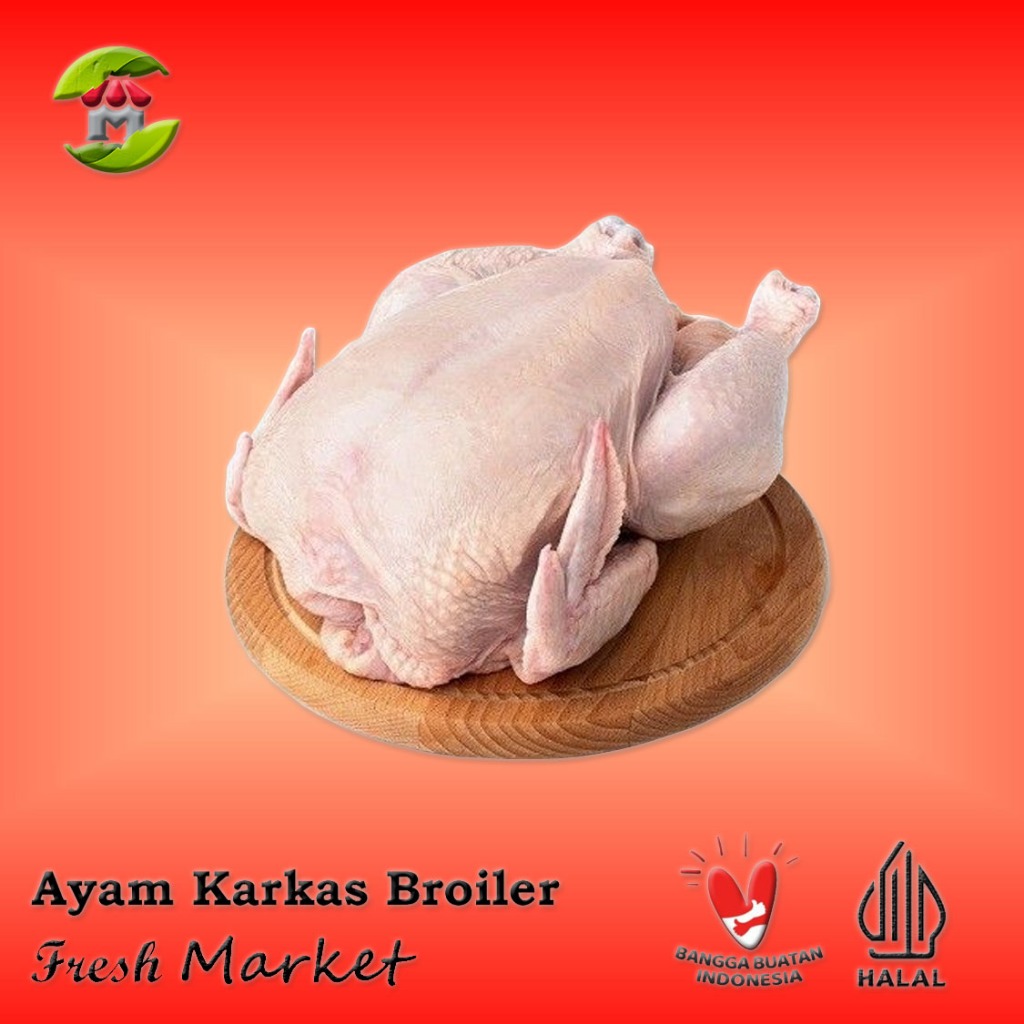 

[JAKTIM] Ayam Karkas Broiler Ayam Potong Utuh 500gr - 1kg