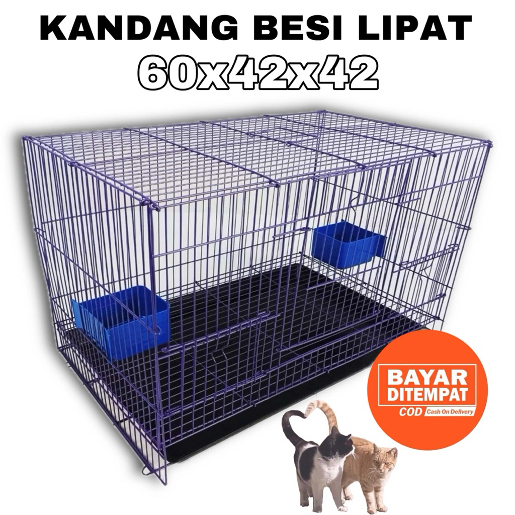 Kandang Burung, Sugar Glider, Kelinci, Hamster, Ternak, Umbaran - Besi Lipat Tebal Jumbo