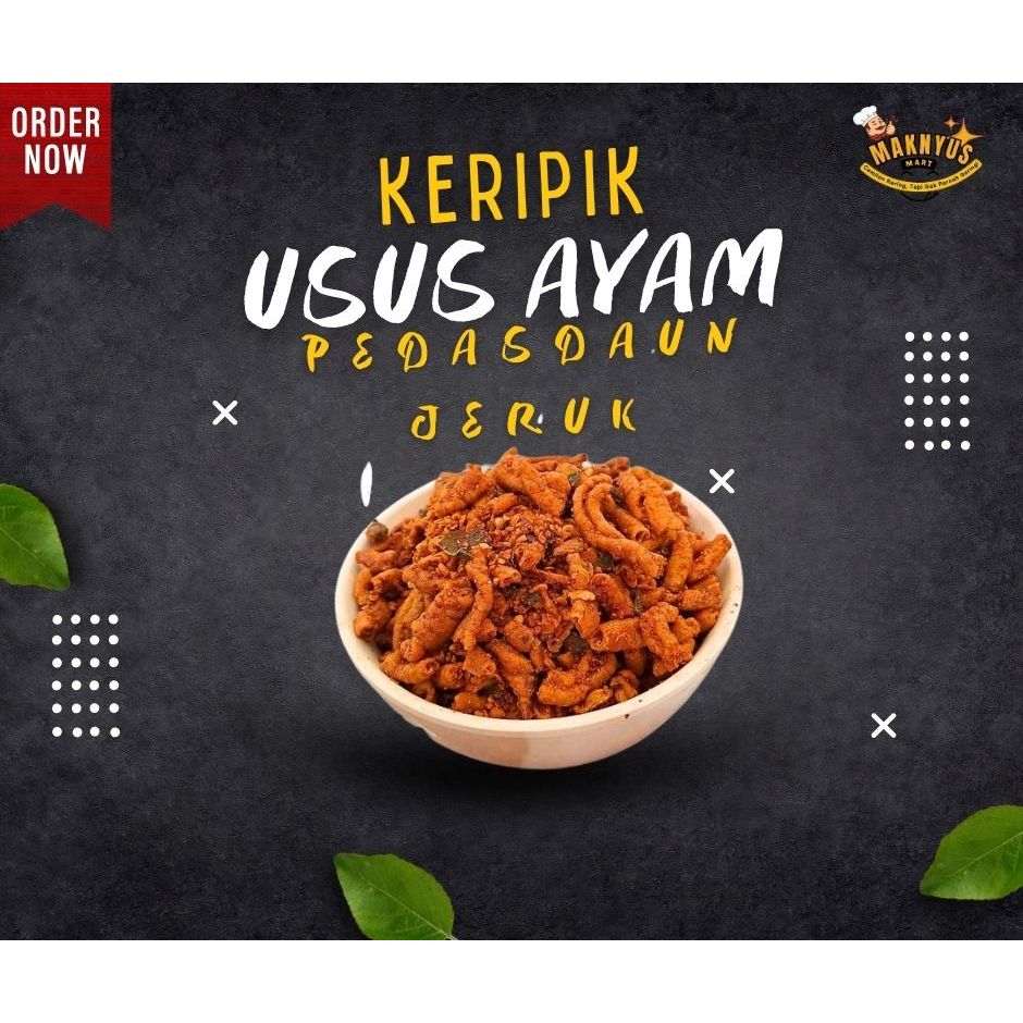 

Usus Ayam Crispy Pedas Daun Jeruk 250g – 1kg | Keripik Usus Renyah & Gurih, Level Pedas Medium