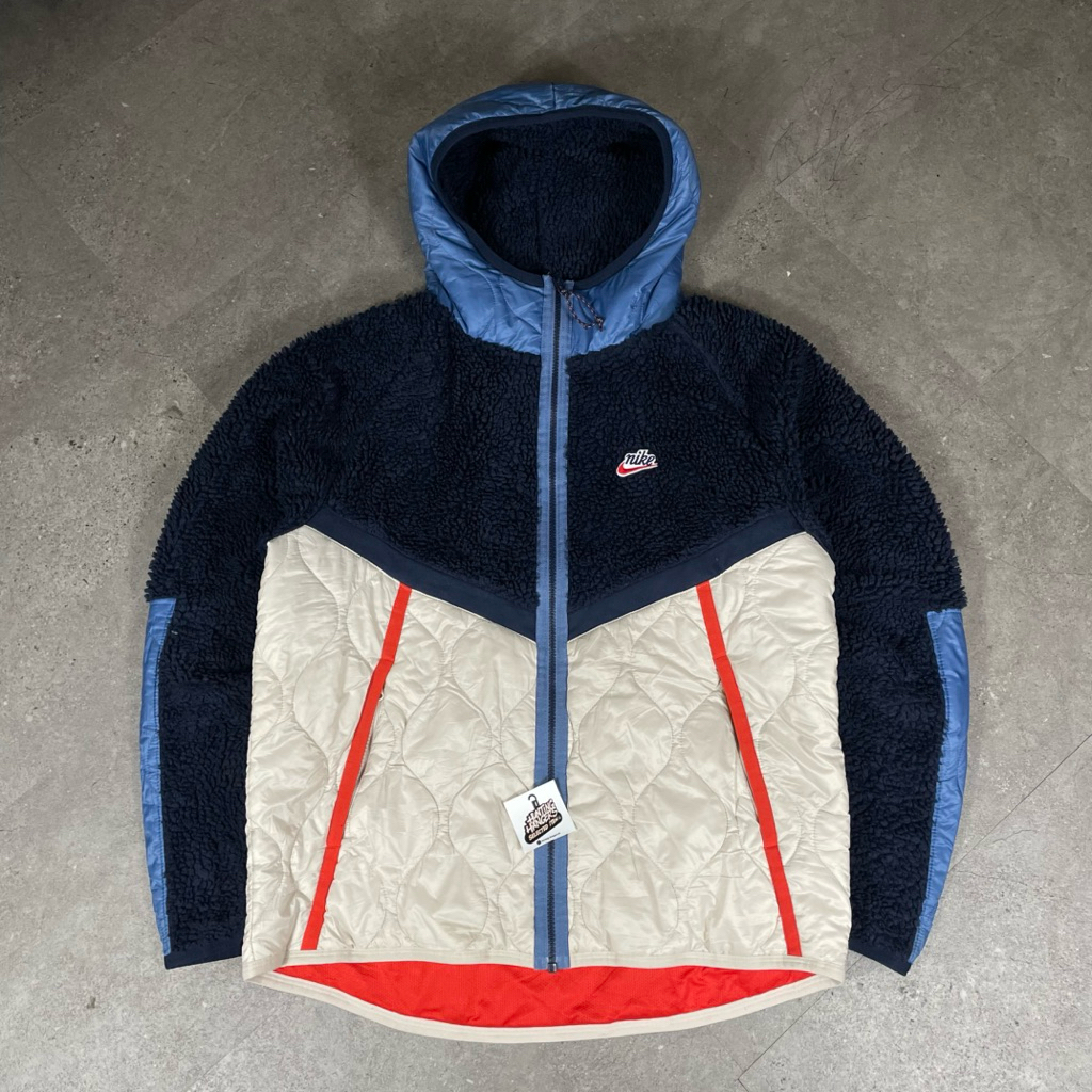 nike jacket HERITAGE INSULATED SHERPA WINDRUNNER second original