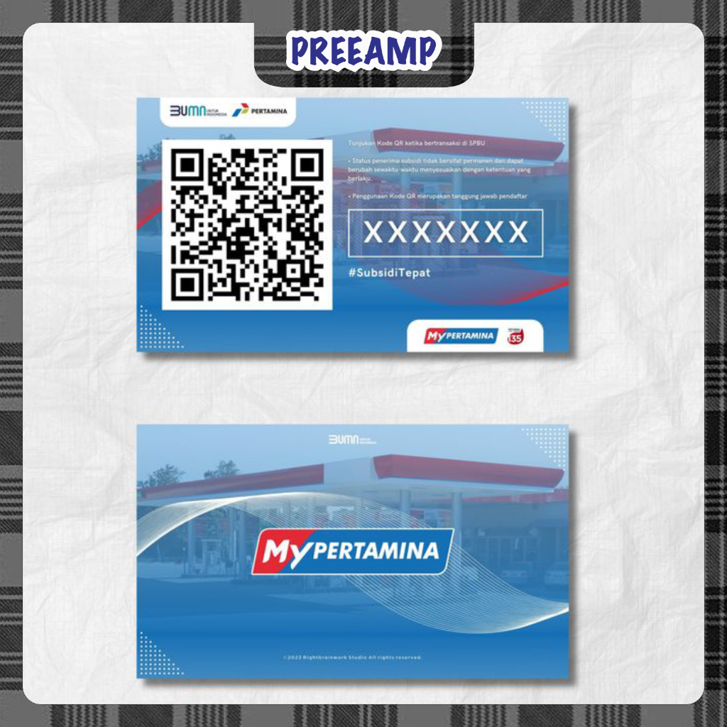 

[PRM] Cetak Kartu MY PERTAMINA | Kartu Nama ID Card Bahan PVC | 2 SISI | BISA CETAK SATUAN