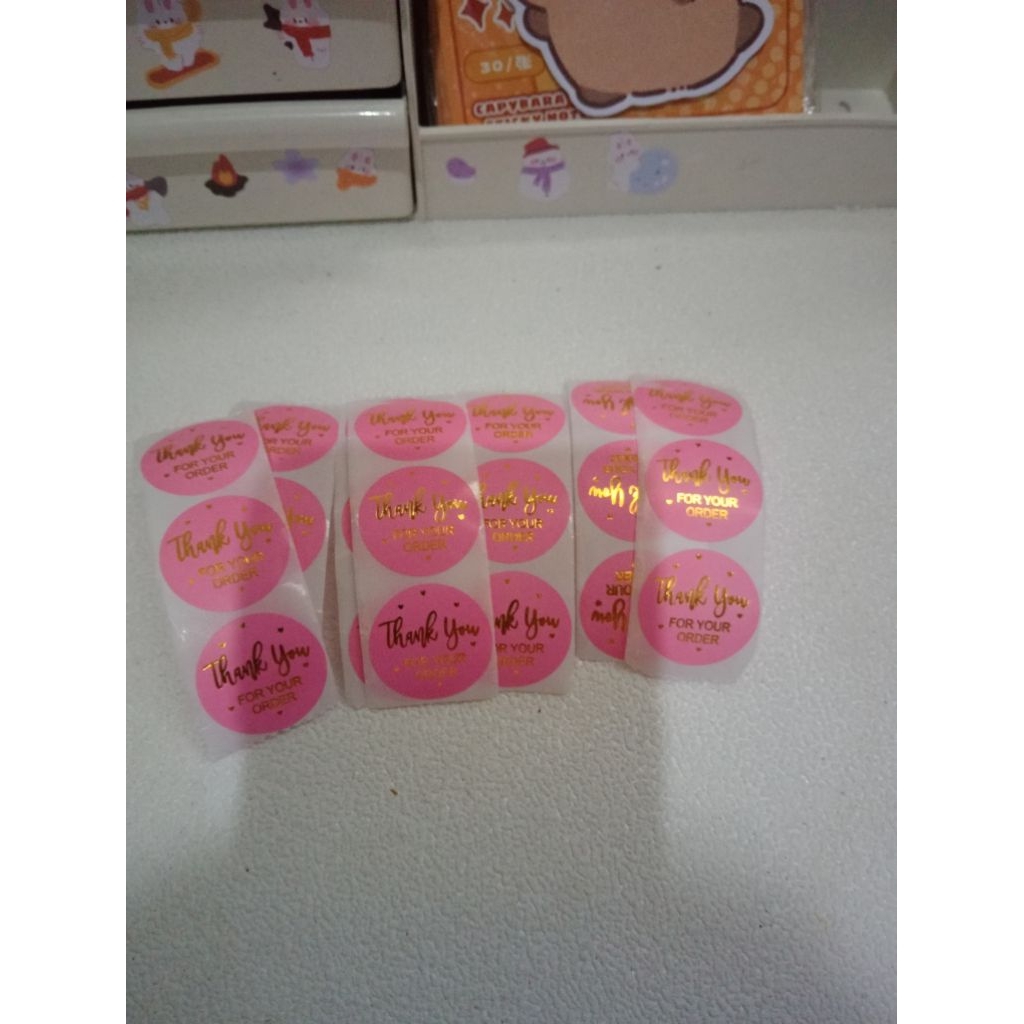 

stiker freebies/stiker lucu/Stiker thank you isi 50pcs/stiker label makanan/stiker toples/stiker hampers