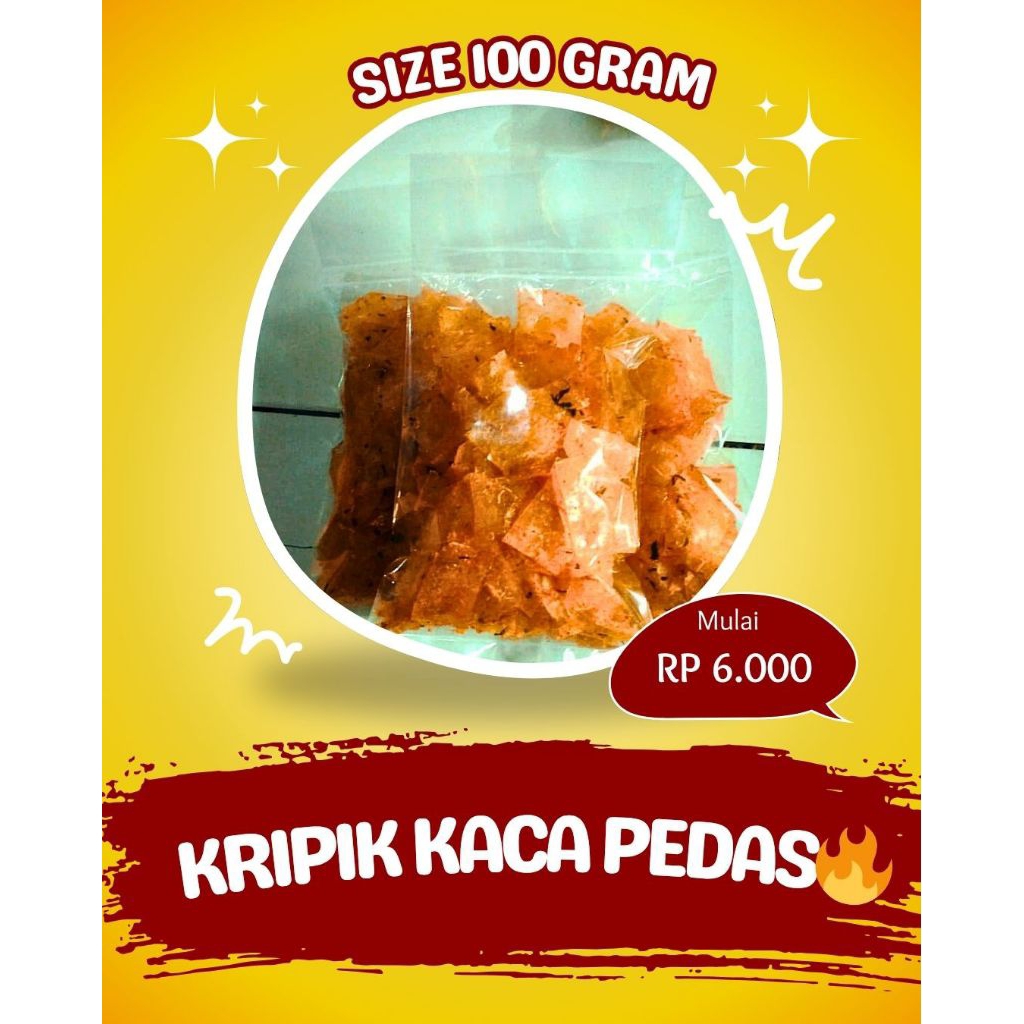 

Kripik Kaca pedas extra daun jeruk KRIPCA