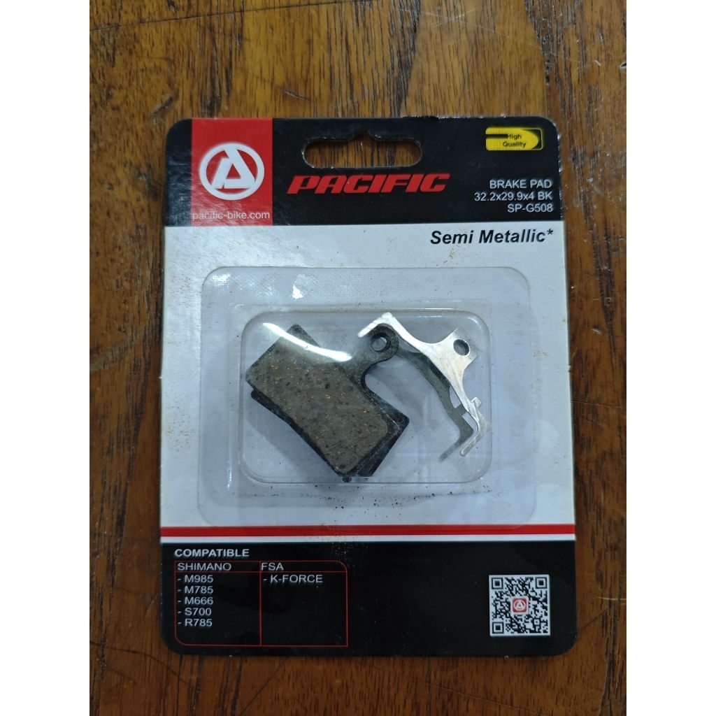 DISC PAD KAMPAS REM CAKRAM SEPEDA PACIFIC SEMI METALLIC